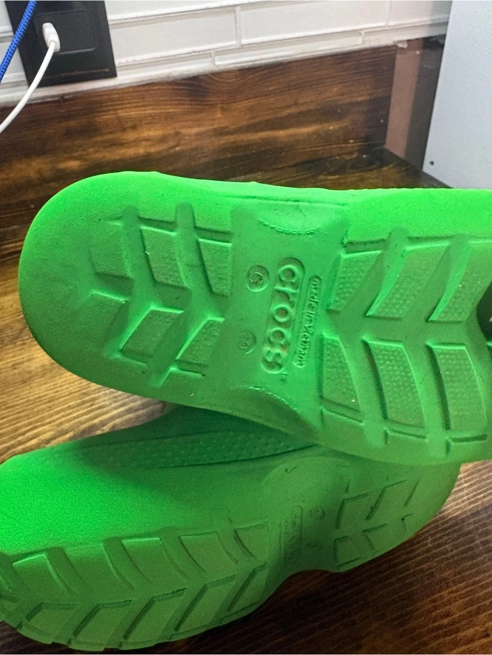 Crocs Green Rain Boots Size c10